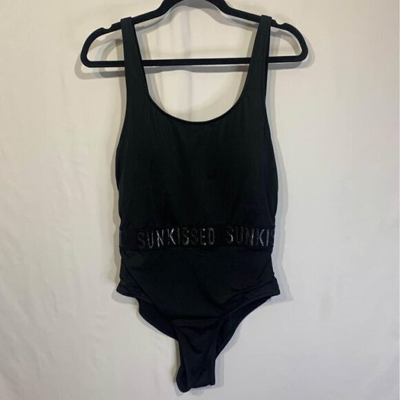WOMAN’S one piece swimsuit. Black. “Sun kissed”. Gorgeous cut and flattering sty - Picture 1 of 10